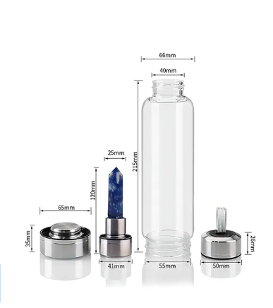 Miniatura 2 de BOTELLA DE AGUA CON CUARZO ROSADO